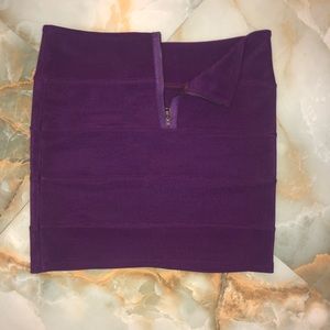 Bandeau Purple Skirt
